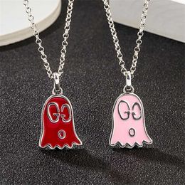 New 2023 designer jewelry bracelet necklace ring real series ghost elf enamel drop pendant Sterling hip hop tide