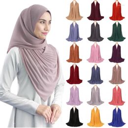 Scarves Women's Headwear Accessories Girls Solid Color Pleated Scarf Muslim Headscarf Islamic Shawl Arab Turban Elegant Ladies Hijab