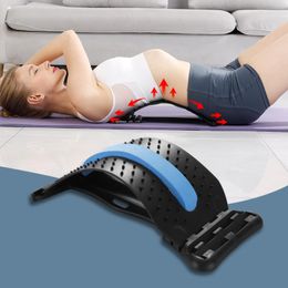 Massager Magnetotherapy MultiLevel Adjustable Back Massager Stretcher Waist Neck Fitness Lumbar Cervical Spine Support Pain Relief