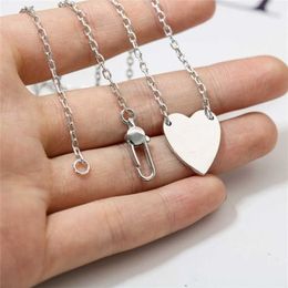 50% off designer jewelry bracelet necklace ring style bright heart-shaped pendant with men's women's simple couple sweater