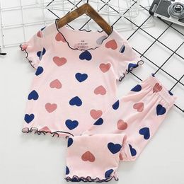 Clothing Sets Trendy Short Sleeve Outfits Infant Summer Two Pieces Nightgown Baby Boys Girls Costume Pure Cotton Thin Tees Underwear 230601