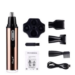 Clippers 4in1 Multifunctional Rechargeable Nose Ear Trimmer Hair Removal Beard Sideburn Eyebrow Haircut Shaving Machine Men Face Care46