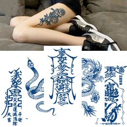 Tattoos Juice Ink Tattoos Body Art Lasting Waterproof Temporary Tattoo Sticker Scorpion Snake Tatoo Arm Fake Sun Tatto Women Men