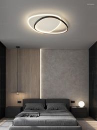 Ceiling Lights Minimalist Design Lamp For Bedroom Study Living Room Home Modern Led Chandelier Lighting Fixtures With Remote Control