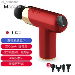 Massage Gun Portable Percussion Massager for Neck Body Deep Tissue Muscle Relaxation Pain Relief Fitness Electric Small L230523