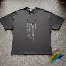 Men's T Shirts 2023ss Arnodefrance Liquid Metal Vintage ADF Shirt Men Women Unisex Loose Black Washed T-shirts