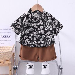 Clothing Sets Summer Children Clothes Baby Boys Girl Causam Flowers Shirts Shorts 2Pcs/set Infant Kids Trend Toddler Tracksuits 0-5 Years