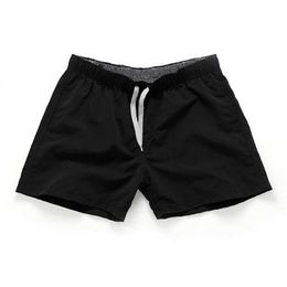 Shorts Men's summer casual fast drying fitness family men's beach shorts elastic waist solid gym clothing P230602