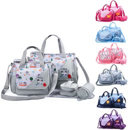 Diaper Bags 5pcs Mommy Maternity Bag Set Large Capacity Nappy Multifunctional Womens Hospital Travel Baby for Mom 230601