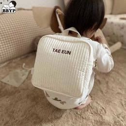 Backpacks Soild Color kids Embroidery Name Backpack Toy School Bag Childrens Gifts Baby Kindergarten Student Bags 230601