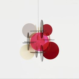 Pendant Lamps Modern LED Living Room Lights Nordic Creative DIY Splice Acrylic Colourful Hanging Lamp Lighting Fixtures ZM1010