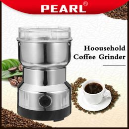 Mills Coffee Grinder Electric Kitchen Cereals Beans Spices Grains Stainless Steel Grinder Hine Multifunctional Food Home Appliance