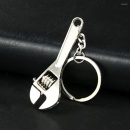 Keychains Mini Simulation Tool Adjustable Mobile Activity Wrench Metal KeyChain Funny Pendant Bag Wallet Dangle Car Keyring Jewellery Gift