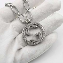 New 2023 designer Jewellery bracelet necklace ring interlocking carved pattern pendant men's women's couple