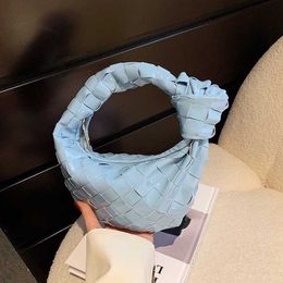 Vneta Wrist Jodie Handbag Abottegas Veneta Woven Fashion Women's Satchel and Korean Style Trend Single Shoulder Bag Dumpling Bags Zc