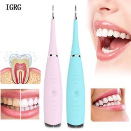 Cleaners IGRG ultrasonic Teeth whitening cleaning device rechargeable dental flosser Waterproof electric tooth cleaner calculus remover