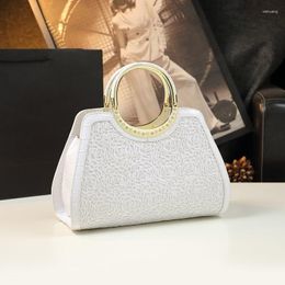 Evening Bags Boutique Recommended 2023 Lace And Crocodile Leather Handbags Fashion Simple Versatile Shoulder