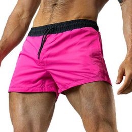 New Men's Sports Quick Dry Unlined Lightweight Elastic Punch Stick Jam Gym Running Fitness Beach Shorts P230602