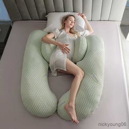 Maternity Pillows Pregnancy Body Pregnant Pillow Women Side Sleepers Bedding Waist Support with Removable Cotton Cover