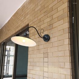 Wall Lamp LED American Country Outdoor Light Rain-proof Courtyard Exterior Headlight Long Arm Villa Garden Balcony Terrace