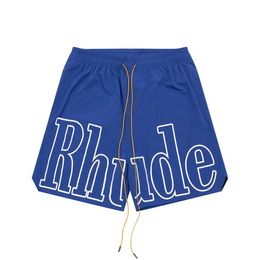 rhude Summer Trend Shorts Designer Shorts Beach Volleyball Shorts Sun Shorts multi-color trend shorts Luxurys Summer Beach Palm Letter MeshSweatpants