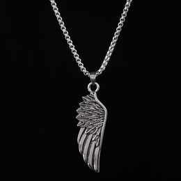 Quality Hip Hop Wings Necklace European and American Style Angel Wings Hexagram Necklace Men and Women Couple Necklace