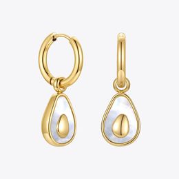 Dangle Chandelier ENFASHION Avocado Drop Earrings For Women Gold Color Fruit Earings Fashion Jewelry Gifts Stainless Steel Kolczyki E211314 230602