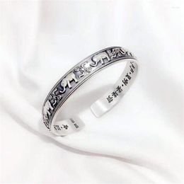 Bangle Creative Cute Animal Retro Thai Silver Bracelets Plated Jewelry Personality Elephant Domineering Bangles SL079