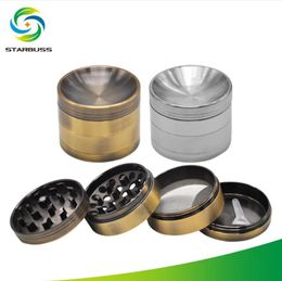 Smoking Pipes Direct supply 56mm 4-layer zinc alloy concave smoke grinder 4-layer zinc alloy grinder