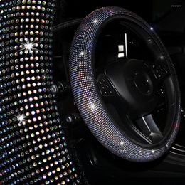 Steering Wheel Covers Bling Car Cover Crystal Easy Instal Vehicle Hubs Not Moves Steering-wheel Case For Lada E1 X45