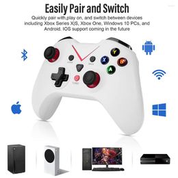 Game Controllers ISHAKO Wireless Bluetooth Gamepad Controller 2.4GHZ Dual Vibration For PC X-ONE X-Series X PS3 PC360 White Mando Control