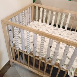 Bed Rails In Stock 12pcs lot Baby Crib Bumper Keeper baby Bedding Bedside Protective Anticollision Barrier Cove 230601