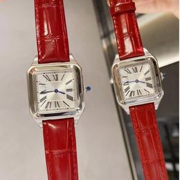 14 Style Watchs women men square quartz watch 28mm 32mm unisex leather designer watches sport business Sapphire lovers master lady Wristwatch