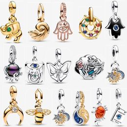 2023 new 925 silver Charms Little Mermaid Seashell Ursula Dangle Charm DIY fit Pandora pendant Bracelet Necklace Designer Jewelry with box