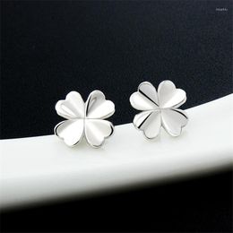 Stud Earrings Cute Simple Clover Fashion Lucky Earring For Women