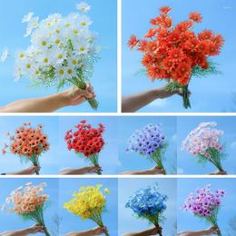 Decorative Flowers 50cm High Quality Peony Silk Artificial Bouquet Home Diy Decor Babybreaths Fake Accessories Wedding Daisy S G6e5