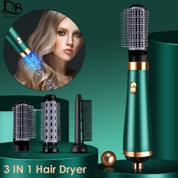 Curling Irons 3 IN 1 Hair Dryer Air Brush 1200w Curler Straightener Comb Curls One Step Styling Tools Electric Ion 230602