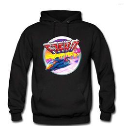 Men's Hoodies Men F-Zero Retro Racing Game Men's Winter High Quality Cotton Fleece Warm Humorous Long Sleeve Hooded Sweatshirt Clothes