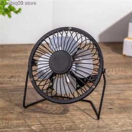 Electric Fans 4 Inch Metal Usb Mini Fan Portable 360 Degree Adjustable Cooling Fan Table Fan Desk Fan Mini Personal Fan for Home Office T230602