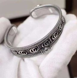designer Jewellery bracelet necklace ring high quality stripe three-dimensional King Snake open gear trim light men's Bracelet