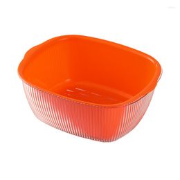 Storage Bottles Drain Basket Washing Basin Double Kitchen Household Living Room Plastic Fruit Plate