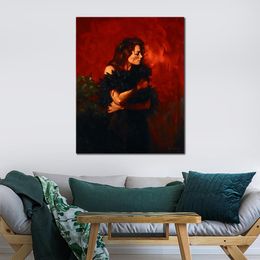 Modern Canvas Art An Enchanted Evening Romantic Spanish Dancing in Textured Oil Paintings on Canvas Beautiful Decor for Loft