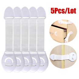 Baby Locks Latches# 5PCslot Drawer Lock Children Security Protection Child Door Cabinet Cupboard Safety Kids For Wardrobe 230601