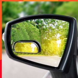 New New 2PCS Universal Car Wide Angle Curve Mirror Car Rectangle Stick on Rear View Auxiliary Blind Spot Mirror Auto Exterior Decoration