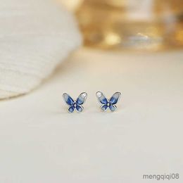 Stud New Trendy Butterfly Earring for Women Luxury Zircon Rabbit Kitten Planet Mini Jewelry Gifts