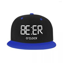 Ball Caps Personalised Beer Oclock Print Baseball Cap Men Women Flat Snapback Hip Hop Dad Hat Sports