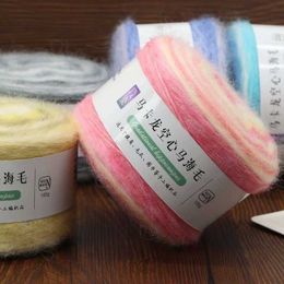 Yarn 100g/ball knitted plush CrochetMakaron Mohair fluffy yarn P230601