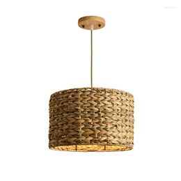 Pendant Lamps Southeast Asia Hand Made Rattan Lights Chinese Style Natural Bamboo Hanging For Kitchen Dinning Room