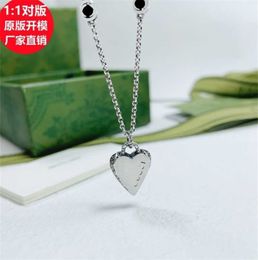 designer Jewellery bracelet necklace ring high quality 925 vine carving pattern used Love Pendant women's bright face heart-shaped clavicle chain