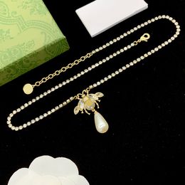 New Luxury Designer heart necklace for Women Fashion Love Necklaces Butterfly Custom Pendant Classic G Letter Gold Chain For Men D2306022S